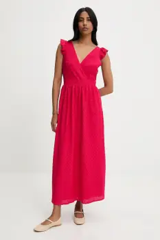 Answear Lab rochie culoarea roz, maxi, evazati imagine