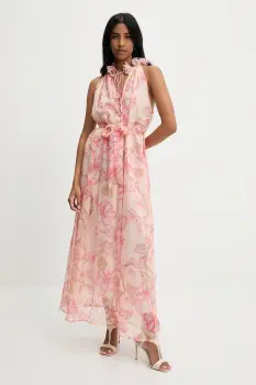 Answear Lab rochie culoarea roz, maxi, evazati imagine