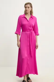 Answear Lab rochie culoarea roz, maxi, evazati imagine