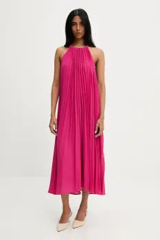 Answear Lab rochie culoarea roz, maxi, evazati imagine