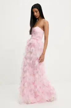 Answear Lab rochie culoarea roz, maxi, evazati imagine