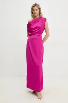 Answear Lab rochie culoarea roz, maxi, mulata imagine