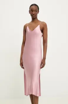 Answear Lab rochie culoarea roz, maxi, mulata imagine