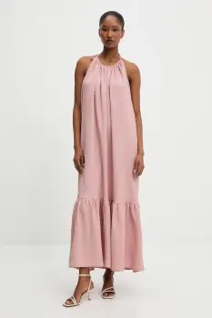 Answear Lab rochie culoarea roz, maxi, oversize imagine