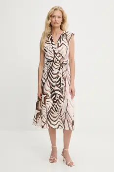 Answear Lab rochie culoarea roz, mini, evazati imagine