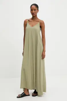 Answear Lab rochie culoarea verde, maxi, evazata imagine