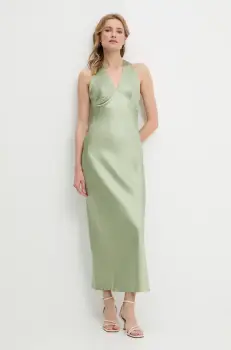 Answear Lab rochie culoarea verde, maxi, mulata imagine
