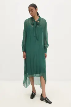 Answear Lab rochie culoarea verde, midi, drept imagine