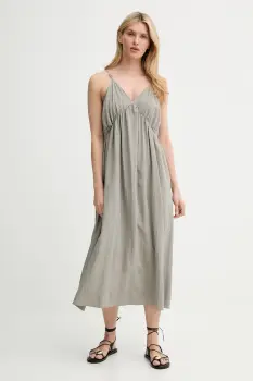 Answear Lab rochie culoarea verde, midi, evazata imagine