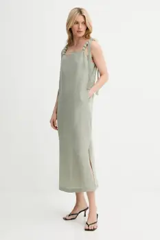 Answear Lab rochie culoarea verde, midi, mulata imagine