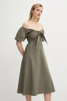 Answear Lab rochie culoarea verde, mini, dreapta imagine