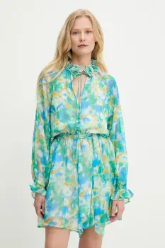 Answear Lab rochie culoarea verde, mini, evazati imagine