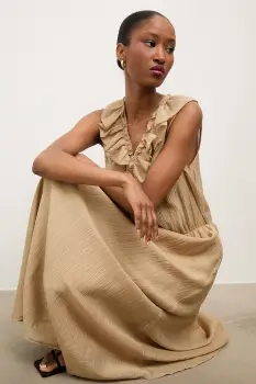 Answear.LAB rochie de vara cu lyocell imagine