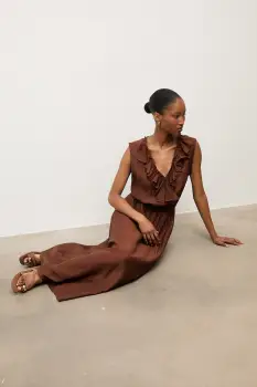 Answear.LAB rochie de vara cu lyocell imagine