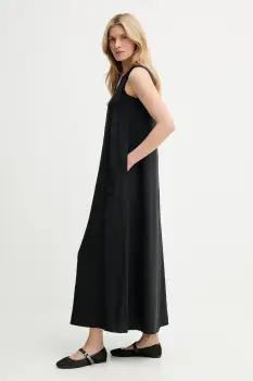 Answear Lab rochie din bumbac culoarea negru, mini, evazata imagine