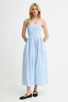 Answear Lab rochie din bumbac maxi, evazati imagine