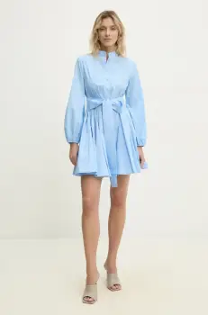 Answear Lab rochie din bumbac mini, evazati imagine