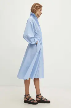 Answear Lab rochie din bumbac mini, evazati imagine