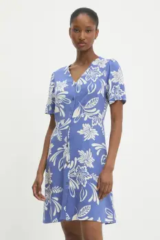 Answear Lab rochie din in mini, evazati imagine