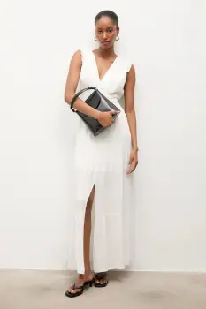 Answear.LAB rochie evazata cu vascoza imagine