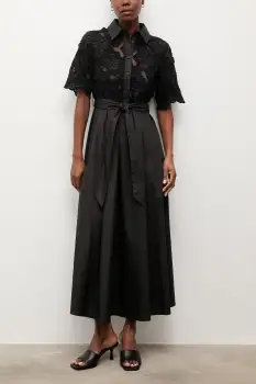 Answear.LAB rochie evazata din bumbac imagine