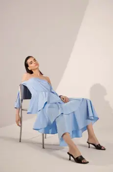 Answear Lab rochie maxi, evazati imagine