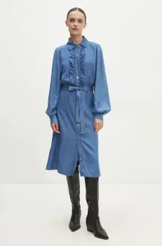 Answear Lab rochie midi, evazati imagine