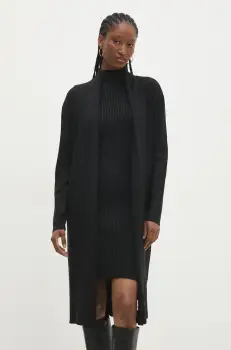 Answear Lab rochie si cardigan culoarea negru imagine