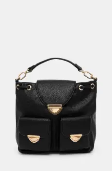 Answear Lab rucsac femei, culoarea negru, mic, neted imagine