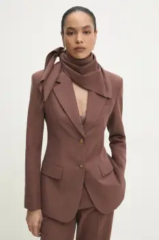 Answear Lab sacou cambrat cu esarfa imagine