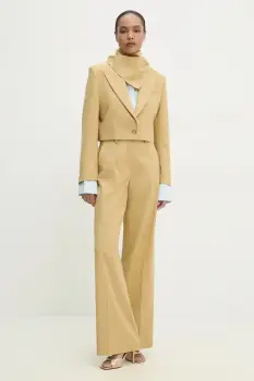 Answear Lab sacou cropped cu esarfa imagine