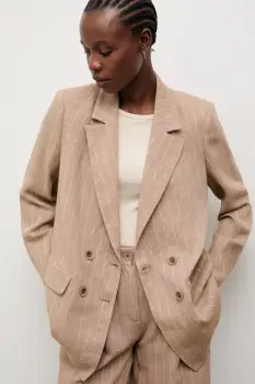 Answear.LAB Sacou cu doua randuri de nasturi de dama cu amestec de in imagine