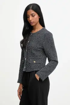 Answear.LAB sacou culoarea albastru marin, un singur rand de nasturi, modelator imagine