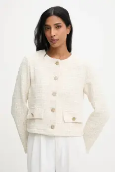 Answear.LAB sacou culoarea bej, un singur rand de nasturi, modelator imagine