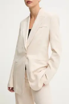 Answear.LAB sacou culoarea bej, un singur rand de nasturi, neted imagine