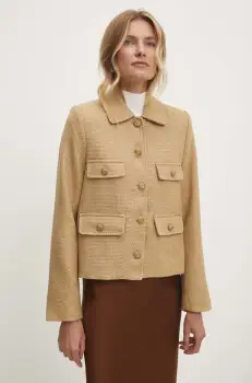 Answear Lab sacou culoarea maro, un singur rand de nasturi imagine