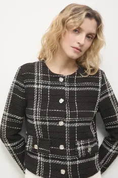 Answear.LAB sacou culoarea maro, un singur rand de nasturi, modelator imagine