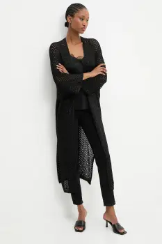 Answear.LAB sacou culoarea negru, oversize, neted imagine