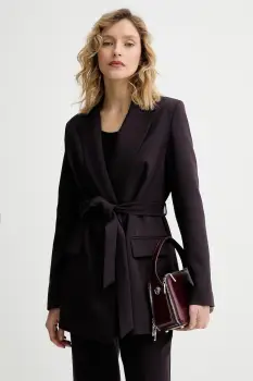 Answear.LAB sacou culoarea violet, un singur rand de nasturi, neted imagine