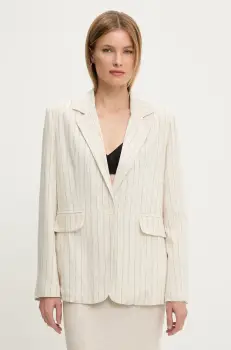 Answear Lab sacou de in culoarea bej, un singur rand de nasturi, modelator imagine