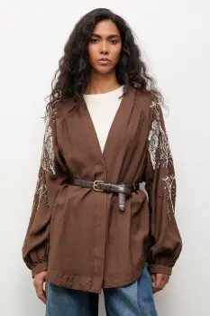 Answear.LAB sacou pentru femei, cu vascoza imagine