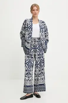 Answear Lab sacou si pantaloni culoarea albastru marin imagine