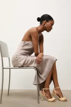 Answear.LAB sandale cu toc cui din piele imagine