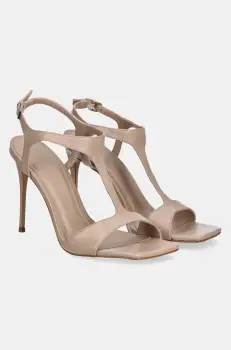 Answear Lab sandale de piele culoarea bej imagine