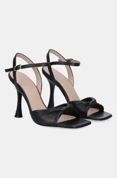 Answear Lab sandale de piele culoarea negru imagine