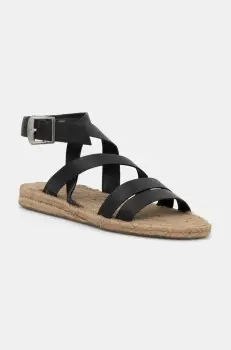 Answear Lab sandale de piele femei, culoarea negru imagine