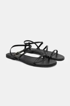 Answear Lab sandale de piele femei, culoarea negru imagine