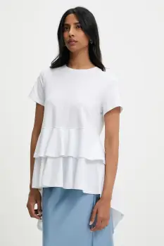 Answear Lab tricou culoarea alb imagine