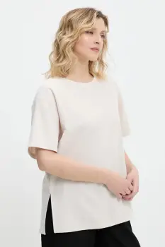 Answear Lab tricou culoarea bej imagine