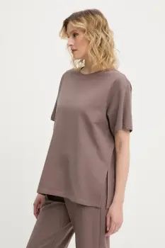 Answear Lab tricou culoarea maro imagine